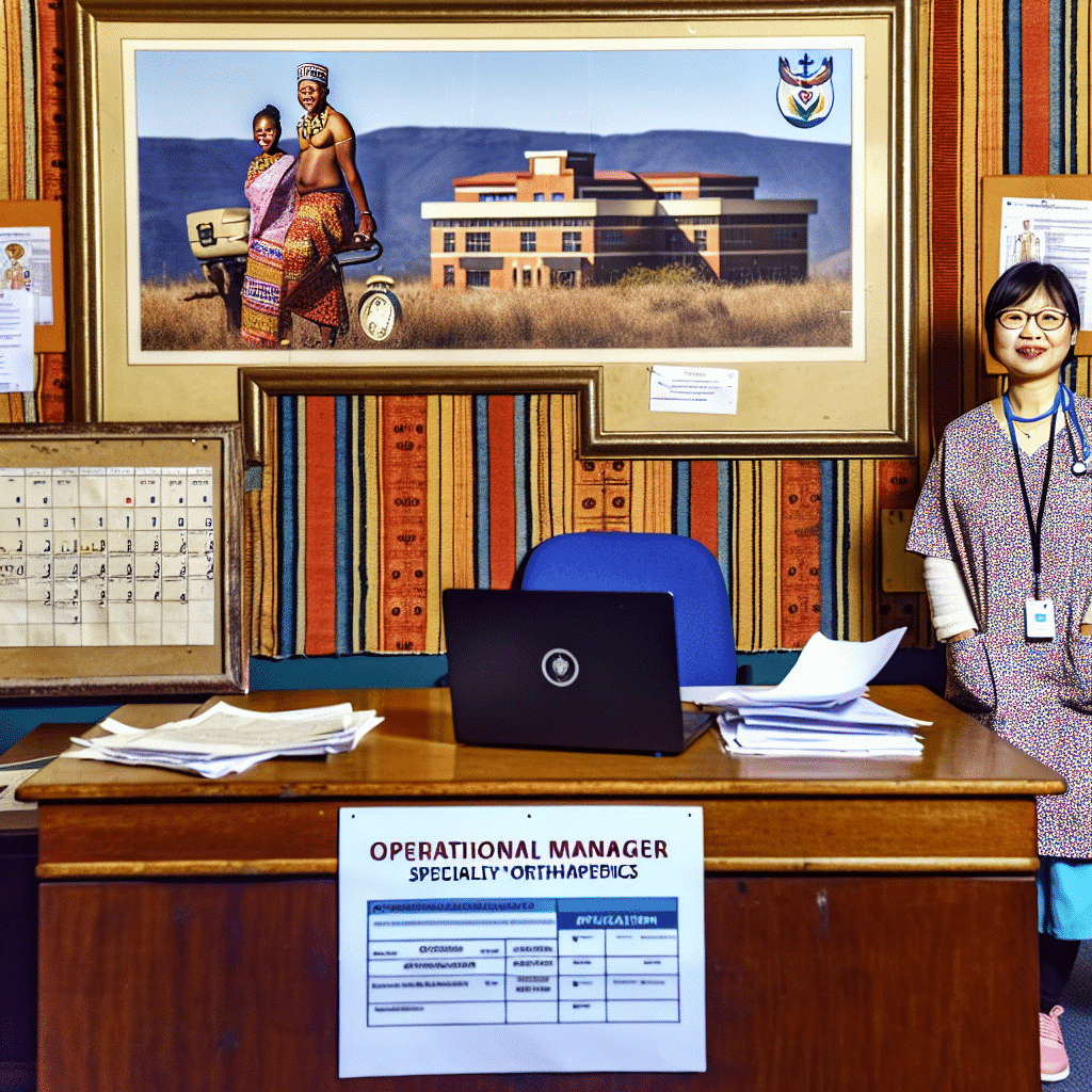 New Job: Operational Manager (Specialty) Orthopaedics